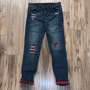 SP Black Label flannel accent jeans